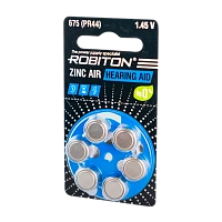Батарейка Robiton HEARING AID ZA675 BL6 Zinc Air 1.45V