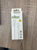 Кабель Hongjixin USB (m)-Type-C (m) 1м 2.4A силикон синий