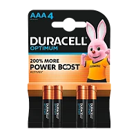 Батарейка Duracell Optimum (Power Boost) LR6 AA BL4 Alkaline 1.5V (4/80)