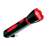 Фонарь туристический Космос 103 1W 1LED от аккумулятора прямая подзарядка черный красный (1/25/50)