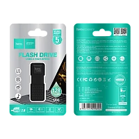 Флеш-накопитель HOCO UD6 128GB USB2.0 пластик черный (1/30/240)