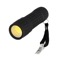 Фонарь универсальный Ultraflash LED16011 3W COB от батареек IP44 черный (1/6/96)