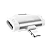 Переходник AUX HOCO LS31 Lightning (m)-Lightning (m)/Lightning (f) пластик серебряный (1/31/310)