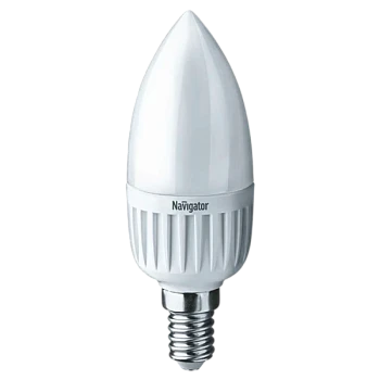 Лампа энергосберегающая Navigator C37 E14 5W 2700К 220V свеча