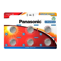 Батарейка Panasonic Power Cells CR2032 BL6 Lithium 3V (6/120/480)
