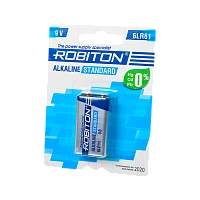 Батарейка Robiton STANDARD Крона 6LR61 BL1 Alkaline 9V (1/10/240) 