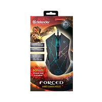 Мышь проводная Defender GM-020L Forced игровая USB черный (1/40)