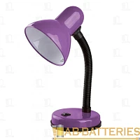 Светильник настольный Camelion KD-301 40W 230V E27 на основании фиолетовый (1/12)