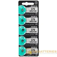 Батарейка Sony 379 (SR521SW) BL1 Silver Oxide 1.55V (1/10/100/1000)