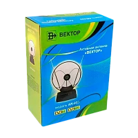 ТВ-Антенна комнатная Вектор AR-033 активная с питанием с усилителем DVB-T/T2 (1/10)