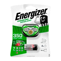 Фонарь налобный Energizer Vision HD+ 3LED от батареек 3 режима зеленый