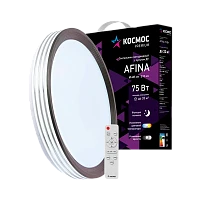 Светильник настенно-потолочный Космос AFINA Premium 75W 230V LED накладной пульт ДУ белый (1/5)
