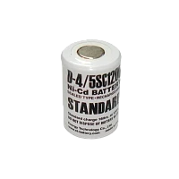 Аккумулятор ET D-4/5SC1200 23.0*34.0, 1.2В, 1200мАч, Ni-CD (1/25/600)