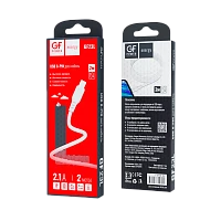 Кабель GFPower 23L USB (m)-Lightning (m) 2м 2.1A ПВХ белый (1/200/800)