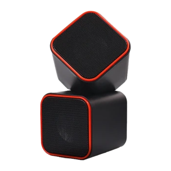 Колонки 2.0 Smartbuy CUTE 6W USB+Jack 3.5мм черный оранжевый (1/60)