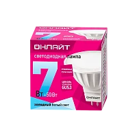 Лампа светодиодная ОНЛАЙТ MR-16 (GU5.3) 7W 220V холодный свет