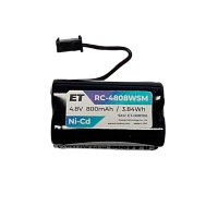 Аккумулятор ET RC-4808WSM PK1 черный, 4.8V, 800mAh, Ni-Cd (1/100)