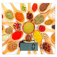 Весы кухонные Ergolux ELX-SK01-С11 электронные 5кг ассорти (1/20)