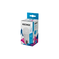 Лампа светодиодная Космос A55 E27 9W 6500К 174-265V груша матовая (1/10/80)