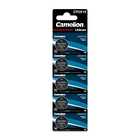 Батарейка Camelion CR2016 BL5 Lithium 3V (5/50/1800)