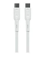 Кабель MORE CHOICE K63aa Type-C (m)-Type-C (m) 2м 3.0A 60W ПВХ QC3.0 белый
