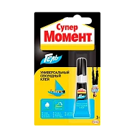Супер-клей Момент ТРИО ГЕЛЬ 3г универсальный BL1