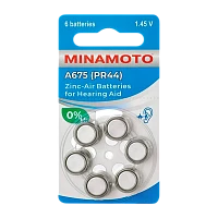 Батарейка Minamoto ZA675 BL6 Zinc Air 1.45V (6/60/600)
