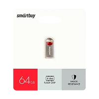 Флеш-накопитель Smartbuy MC8 64GB USB2.0 металл серебряный