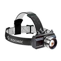 Фонарь налобный Космос H3W 3W ХРЕ от аккумулятора ZOOM черный (1/24/120)
