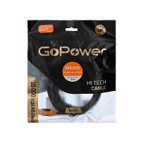 Кабель GoPower HDMI (m)-HDMI (m) 3м ПВХ ver.2.0 4K 60Hz черный Premium Zip-Lock c подвесом (1/50)