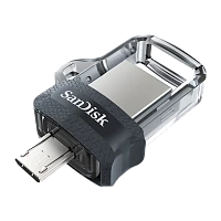 Флеш-накопитель SanDisk Ultra Android Dual Drive DD3 64GB USB3.0 microUSB (m) пластик черный