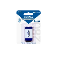 Аккумулятор бытовой Smartbuy Крона 6F22 9V BL1 NI-MH 280mAh (1/25/200)