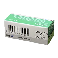 Батарейка SEIZAIKEN 381 (SR1120SW) Silver Oxide 1.55V (1/10/100/1000)