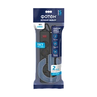 Сетевой фильтр Фотон SP 10-25ES 5р.С/З 10A 2.0м 3х0.75мм² с выкл. черный (1/20)