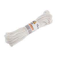 Шнур хозяйственный Рыжий кот 10м вязаный белый (1/100)