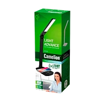 Светильник настольный Camelion KD-825 16W 230V IP20 на основании сенс. беспр. зар. Qi белый (1/12)