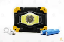 Фонарь прожектор Без бренда LL702 20W COB от батареек черный