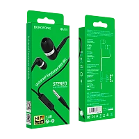 Наушники внутриканальные Borofone BM39 с микр. черный (1/76/304)