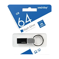 Флеш-накопитель Smartbuy Ring 64GB USB3.0 нержавеющая сталь серебряный 
