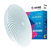 Светильник настенно-потолочный Космос AURORA Classic 24W 230V LED IP40 накладной белый (1/20)