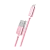 Кабель HOCO X2 USB (m)-Lightning (m) 1.0м 2.1A нейлон розовое золото (1/30/300)