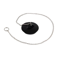 Пробка для ванной Рыжий кот "Эконом" черный (1/6/144)