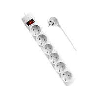 Сетевой фильтр Defender DFS 151 6р.С/З 10A 1.8м 125 Дж белый (1/30)