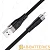 Кабель HOCO X53 USB (m)-Lightning (m) 1.0м 2.4A силикон черный (1/31/310)