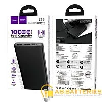 Внешний аккумулятор HOCO J55 10000mAh 2.0A 2USB/Type-C черный (1/44)