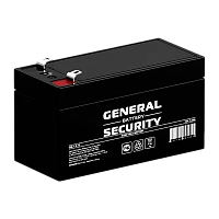 Аккумулятор свинцово-кислотный GENERAL SECURITY GSL1.2-12 12V 1.2Ah