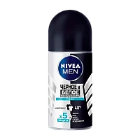 Дезодорант мужской Nivea черное и белое Fresh роликовый 50мл (1/30)