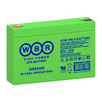 Аккумулятор свинцово-кислотный WBR HR634W 6V 9Ah