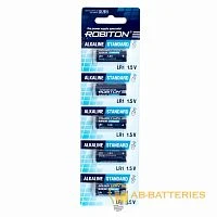 Батарейка Robiton STANDARD LR1 N BL5 Alkaline 1.5V 0%Hg (5/60/1440) 