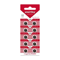 Батарейка Smartbuy G9/LR936/LR45/394A/194 BL10 Alkaline 1.5V (10/200/2000)